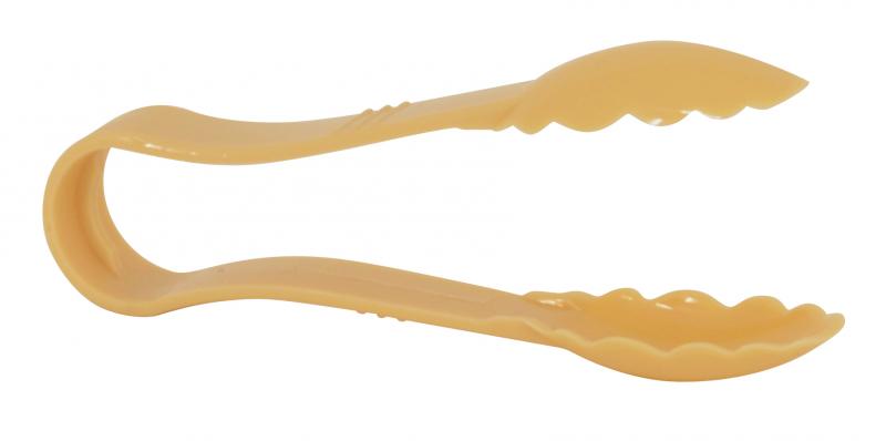 6-inch Polycarbonate Beige Scallop Tong 1 6-inch Polycarbonate Beige Scallop Tong